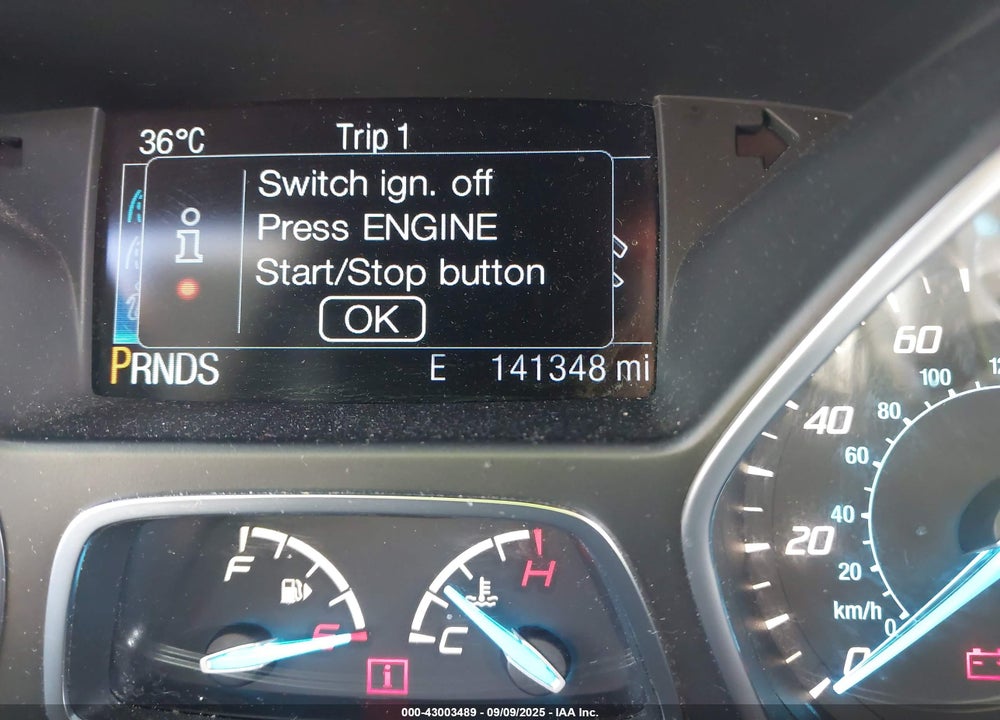 2015 FORD ESCAPE TITANIUM VIN: 1FMCU9J9XFUB69989