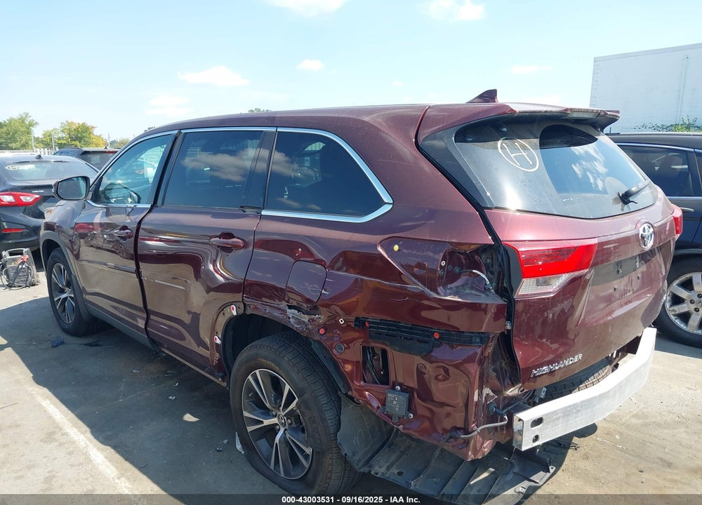 2019 TOYOTA HIGHLANDER LE PLUS VIN: 5TDBZRFH9KS954164