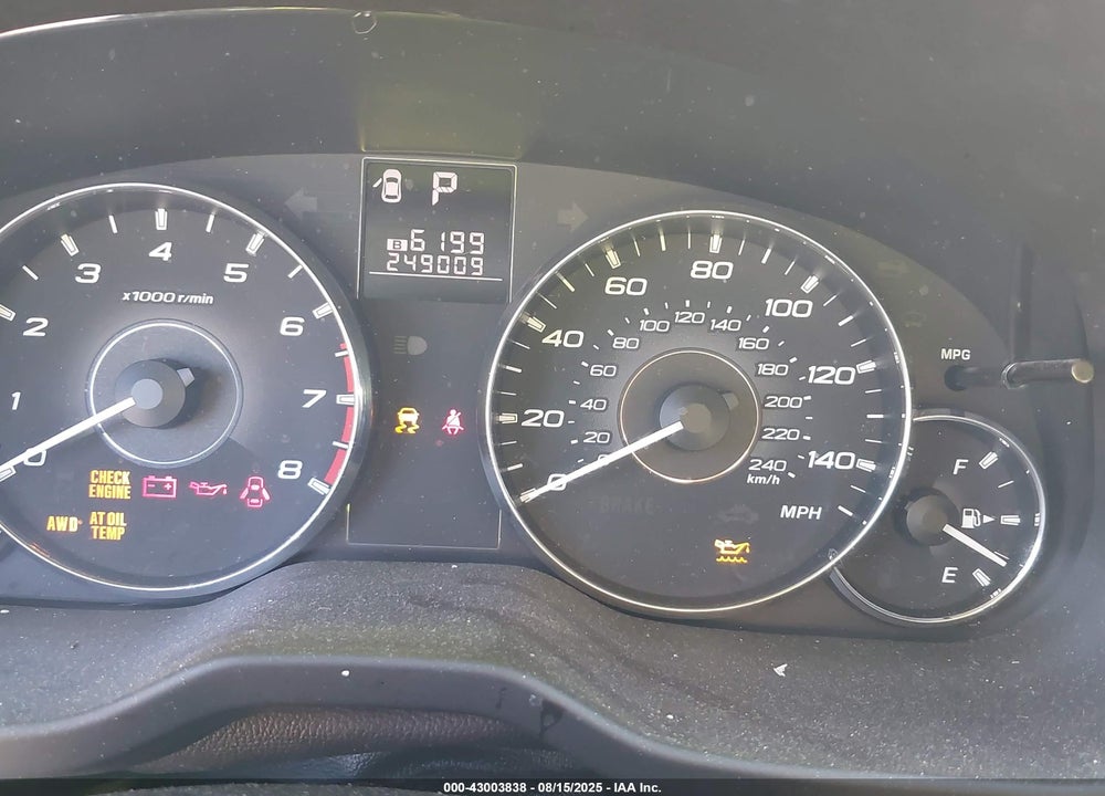 2011 SUBARU OUTBACK 2.5I PREMIUM VIN: 4S4BRBCC3B3434815