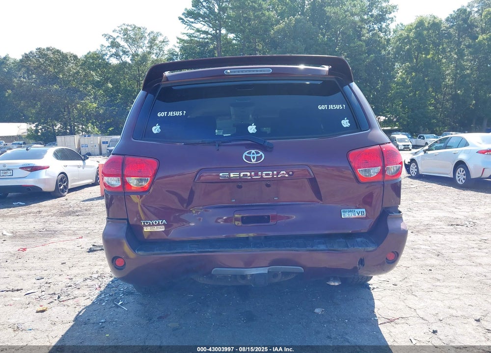 2008 TOYOTA SEQUOIA VIN: 5TDZY64A58S005922