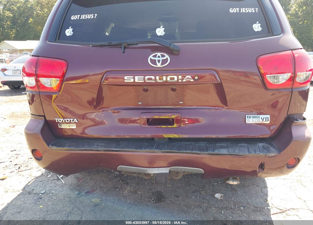 2008 TOYOTA SEQUOIA VIN: 5TDZY64A58S005922