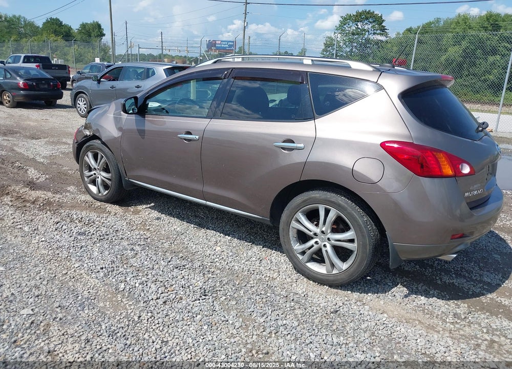 2009 NISSAN MURANO VIN: JN8AZ18WX9W134067