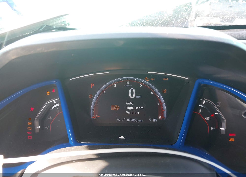 2019 HONDA CIVIC VIN: 19XFC2F83KE010025