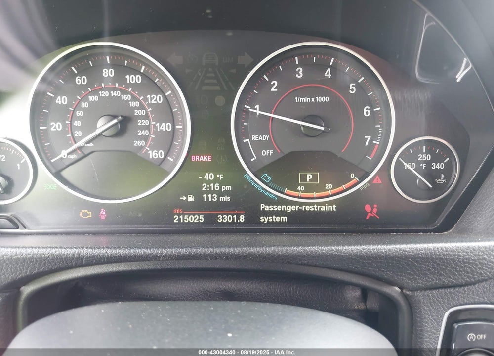 2013 BMW 3 SERIES VIN: WBA3A5G58DNP26784