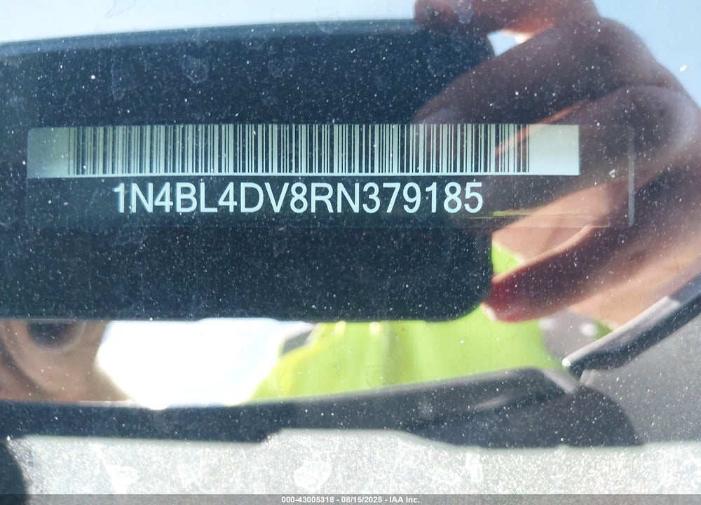 2024 NISSAN ALTIMA VIN: 1N4BL4DV8RN379185