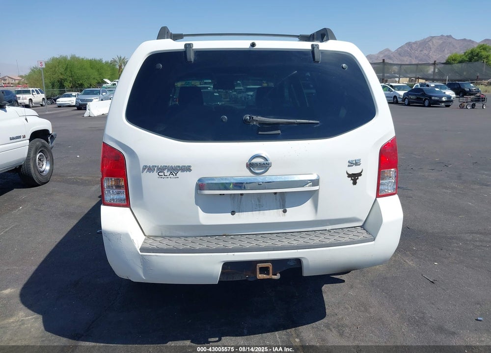 2009 NISSAN PATHFINDER SE VIN: 5N1AR18B59C605127
