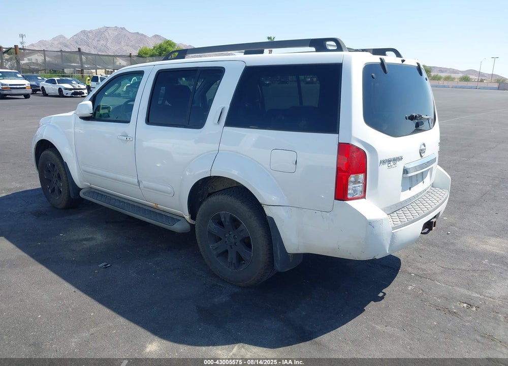 2009 NISSAN PATHFINDER SE VIN: 5N1AR18B59C605127
