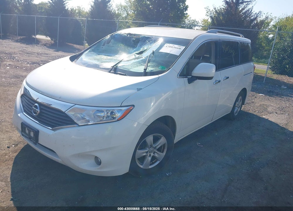 2017 NISSAN QUEST SV VIN: JN8AE2KP2H9167225