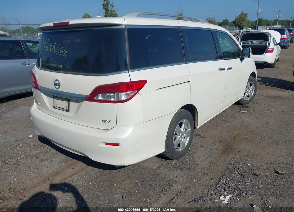 2017 NISSAN QUEST SV VIN: JN8AE2KP2H9167225