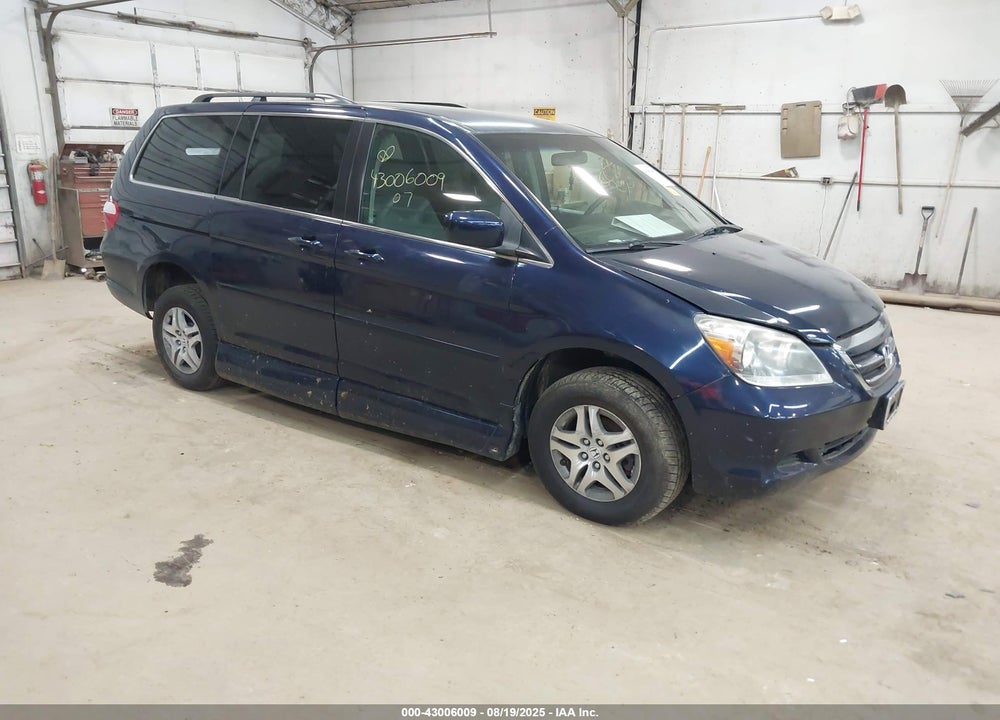 2007 HONDA ODYSSEY EX VIN: 5FNRL38477B026033