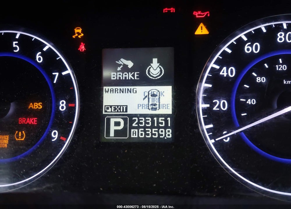 2011 INFINITI G37 JOURNEY VIN: JN1CV6AP9BM504445