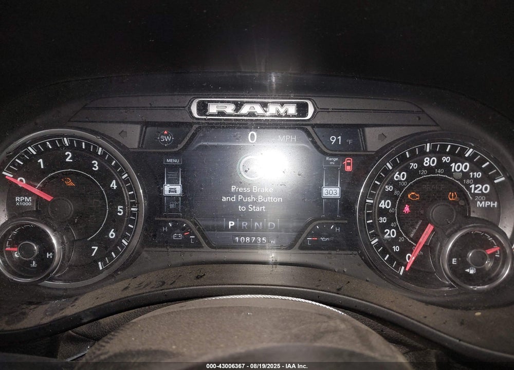 2019 RAM 1500 VIN: 1C6SRFFT4KN910203