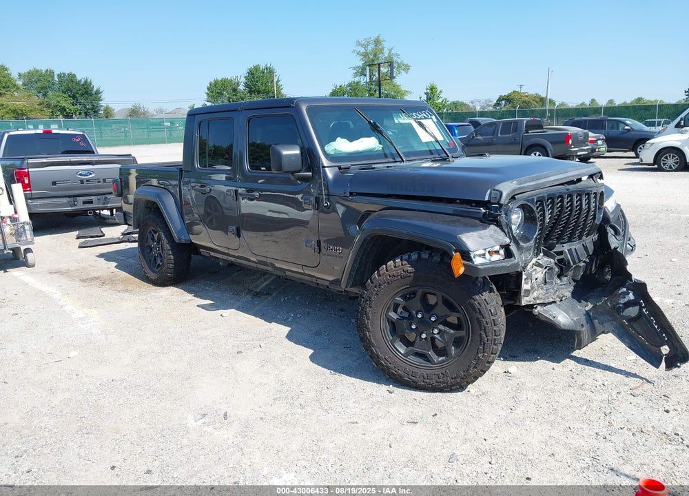 2022 JEEP GLADIATOR WILLYS SPORT 4X4 VIN: 1C6HJTAG7NL135681