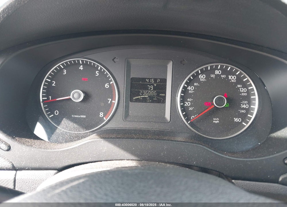 2012 VOLKSWAGEN JETTA VIN: 3VWDP7AJ6CM451543