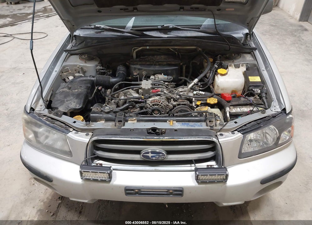 2003 SUBARU FORESTER XS VIN: JF1SG65693H722471