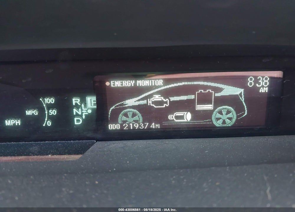 2011 TOYOTA PRIUS VIN: JTDKN3DUXB0251863