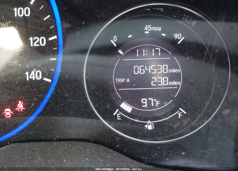 2017 HONDA HR-V EX VIN: 3CZRU5H54HM715956