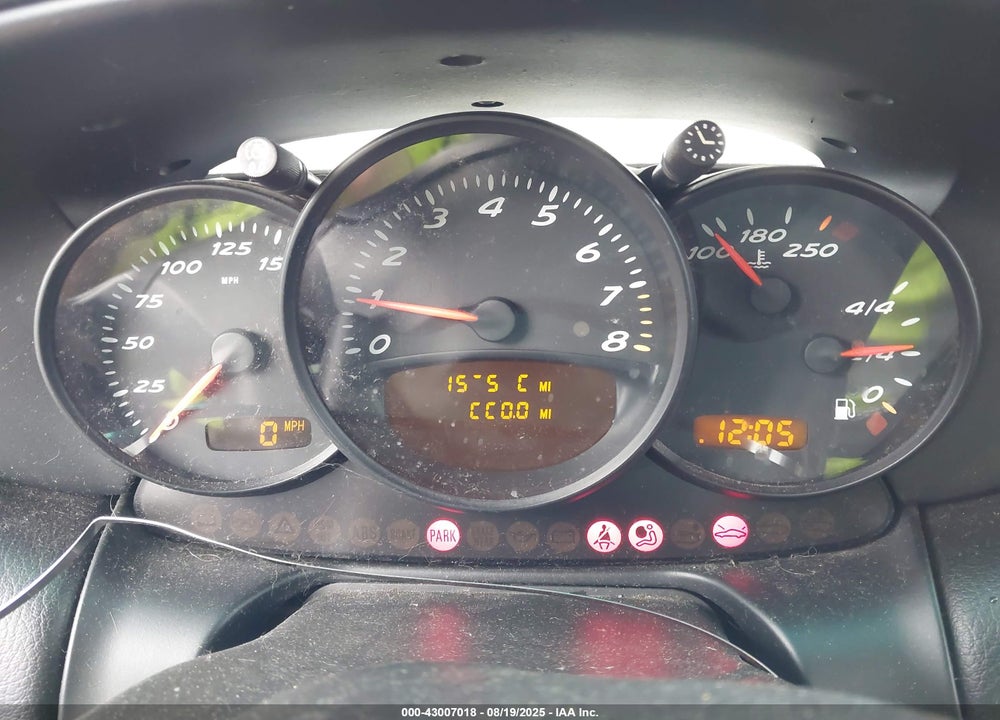 2002 PORSCHE BOXSTER VIN: WP0CA29852U623771