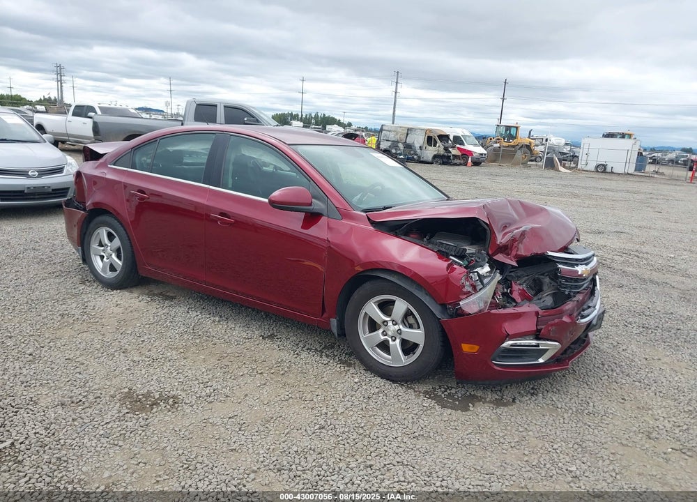 2015 CHEVROLET CRUZE 1LT AUTO VIN: 1G1PC5SB8F7252587