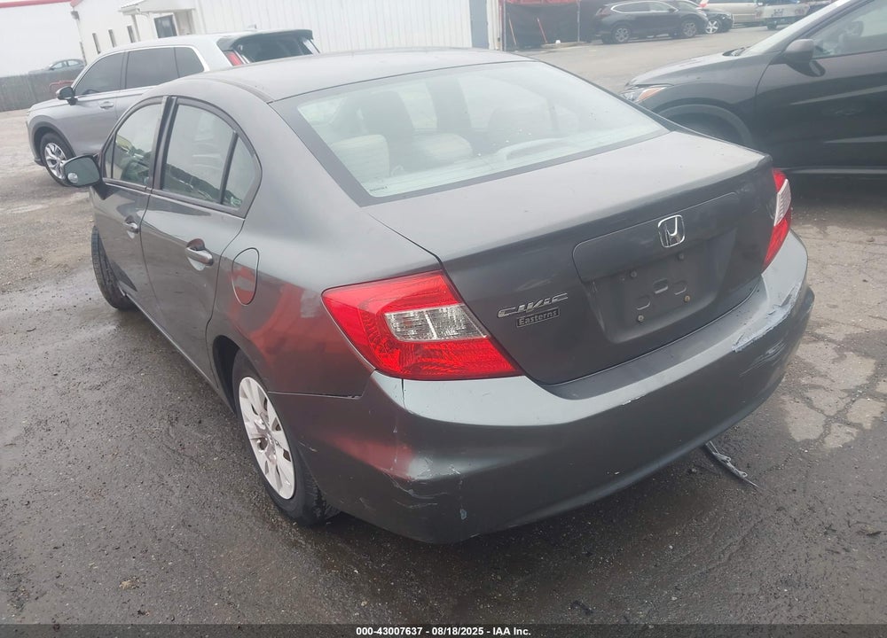 2012 HONDA CIVIC VIN: 2HGFB2F58CH561938