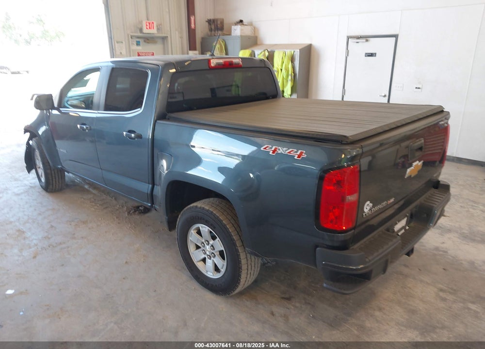 2019 CHEVROLET COLORADO VIN: 1GCGTBEN0K1216806