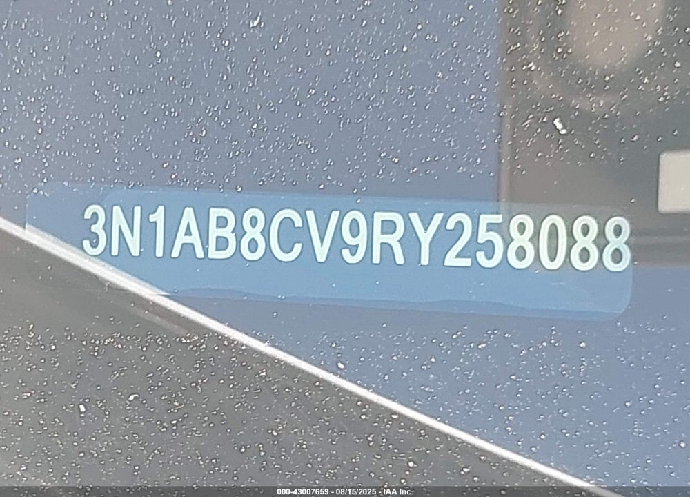 2024 NISSAN SENTRA VIN: 3N1AB8CV9RY258088