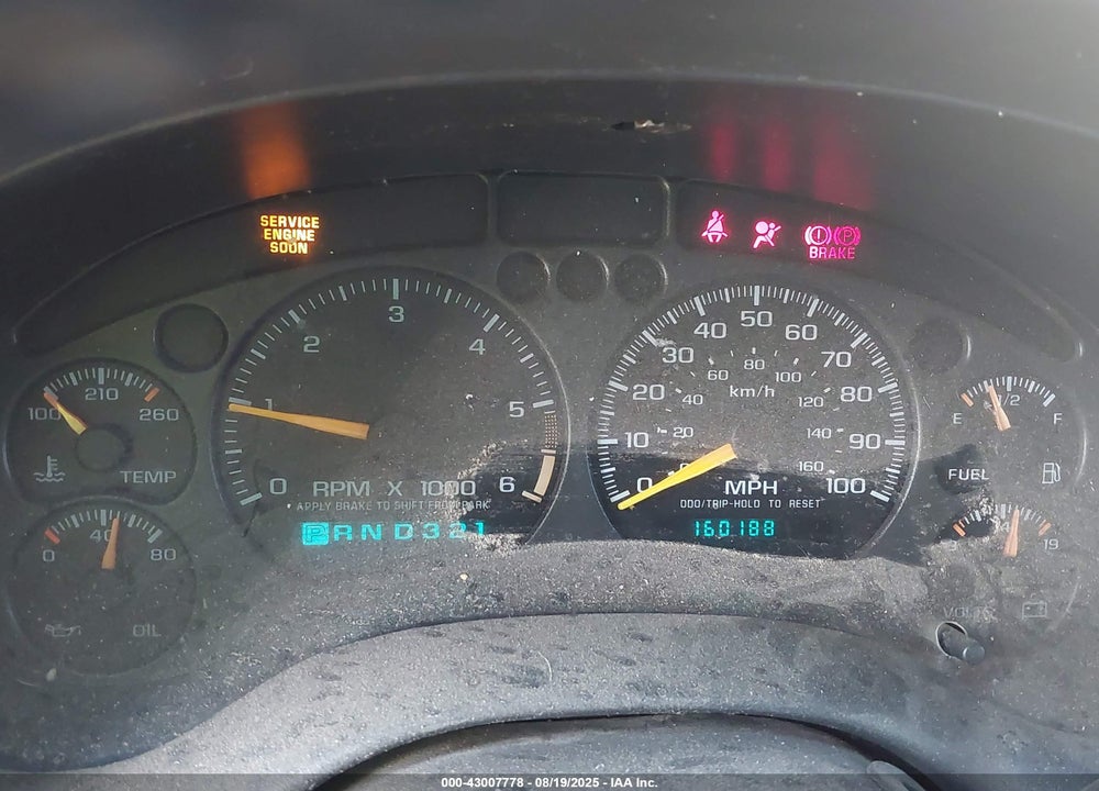 2001 CHEVROLET BLAZER LT VIN: 1GNDT13WX12182320