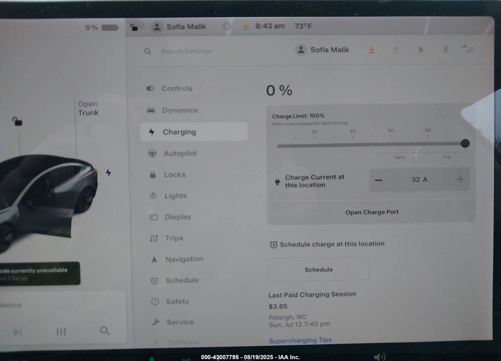 2021 TESLA MODEL 3 VIN: 5YJ3E1EA4MF859413