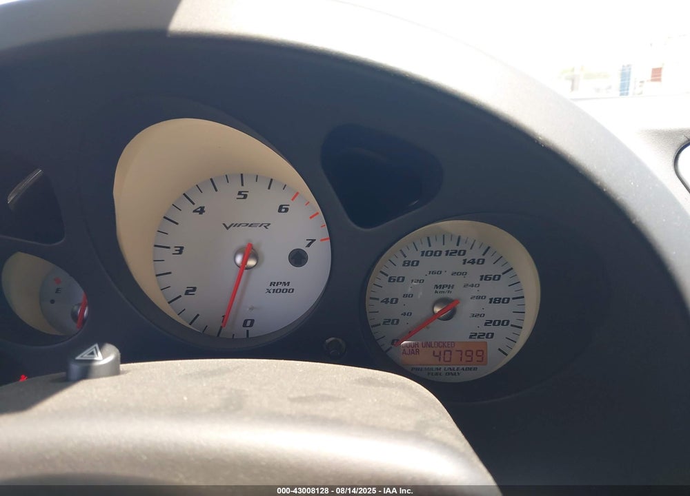 2004 DODGE VIPER SRT10 VIN: 1B3JZ65Z74V101406