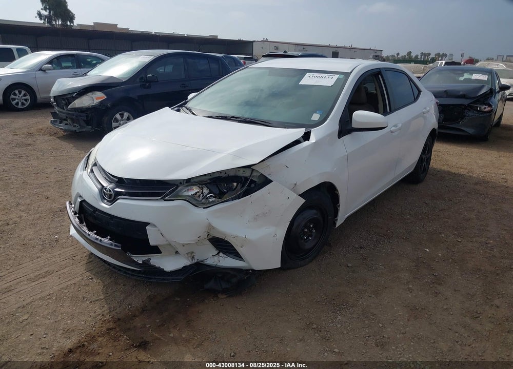 2016 TOYOTA COROLLA VIN: 5YFBURHE9GP550198