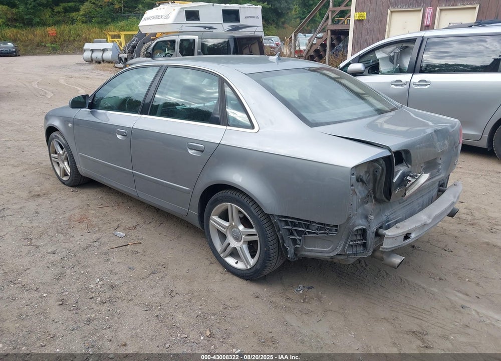 2007 AUDI A4 2.0T VIN: WAUDF78E97A219940