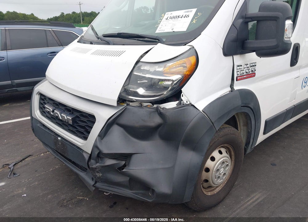 2019 RAM PROMASTER 1500 LOW ROOF 136 WB VIN: 3C6TRVAGXKE505508