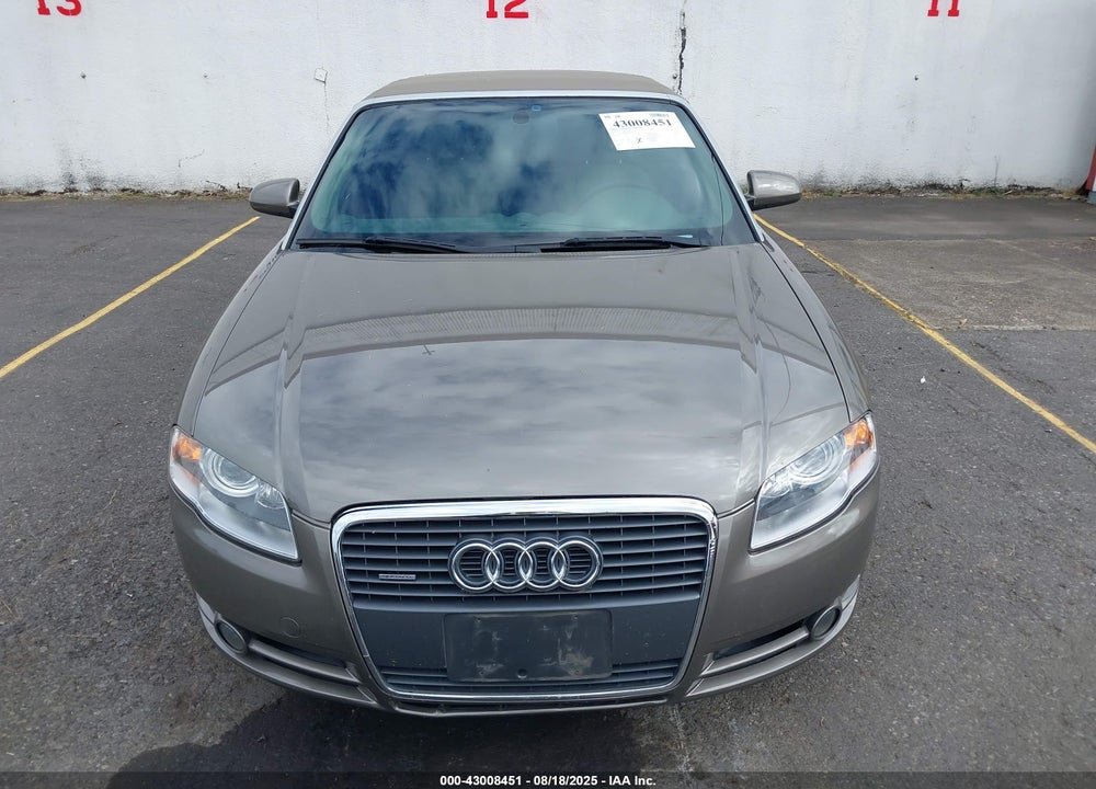 2008 AUDI A4 2.0T VIN: WAUDF48H38K001691