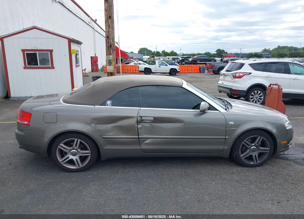 2008 AUDI A4 2.0T VIN: WAUDF48H38K001691
