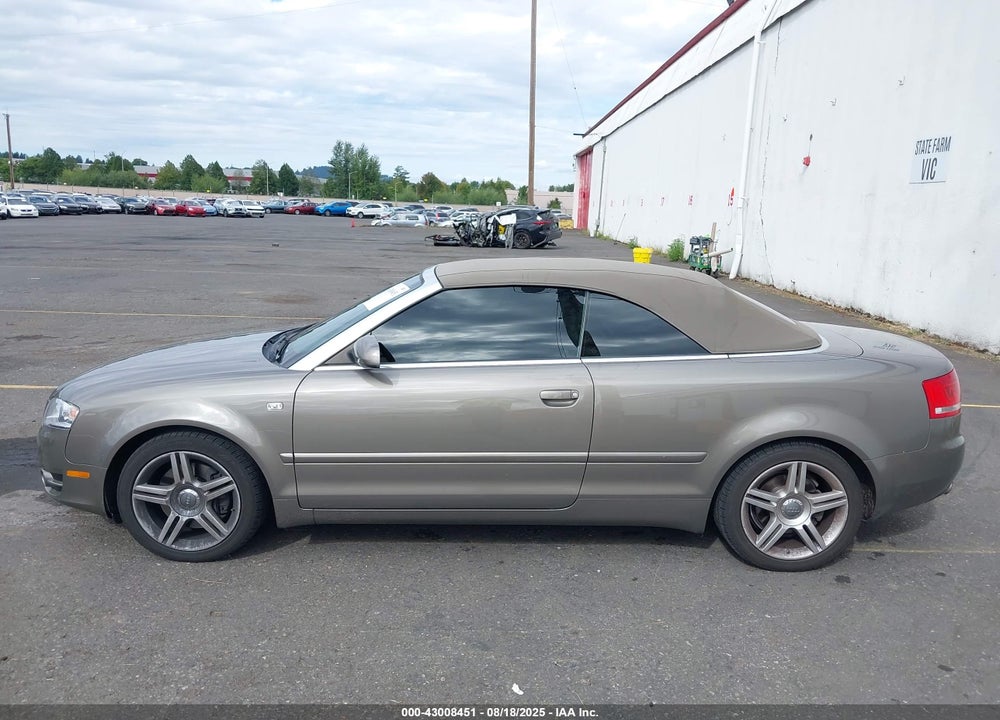 2008 AUDI A4 2.0T VIN: WAUDF48H38K001691