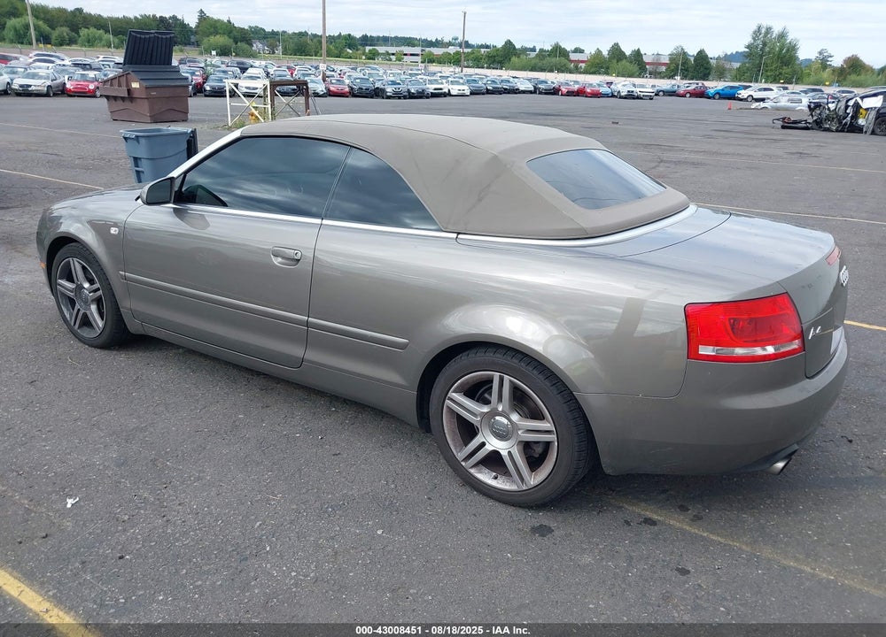 2008 AUDI A4 2.0T VIN: WAUDF48H38K001691