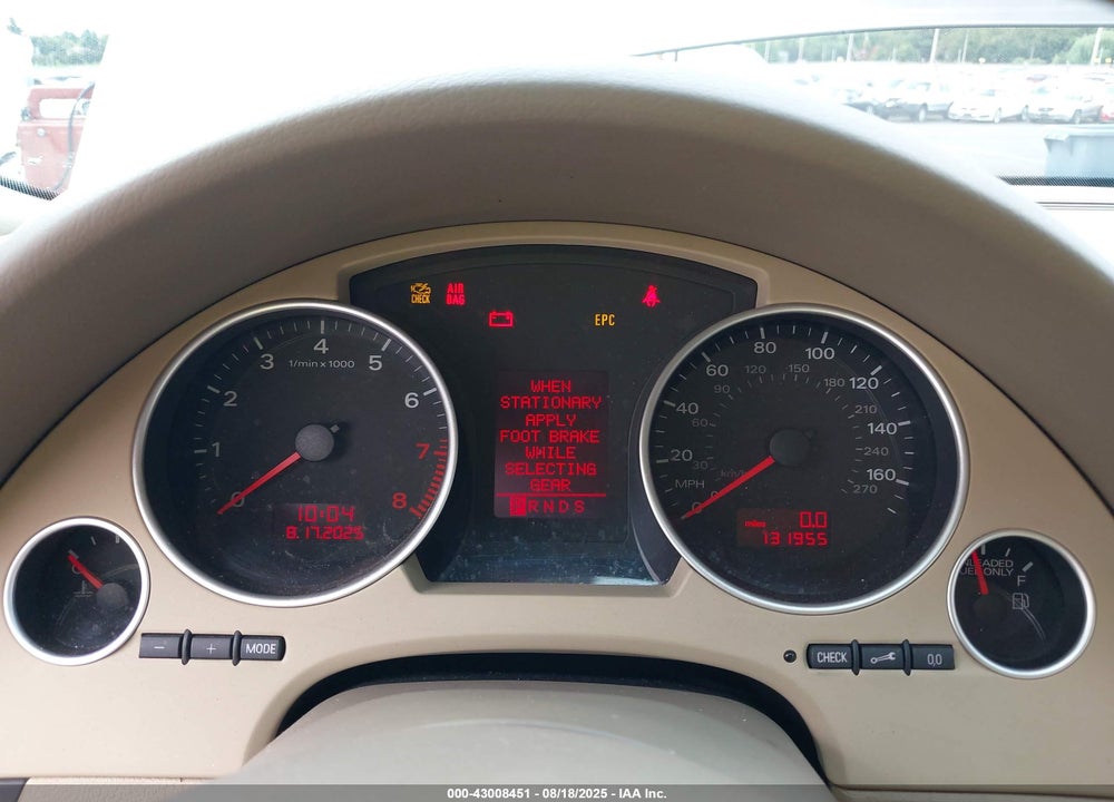 2008 AUDI A4 2.0T VIN: WAUDF48H38K001691