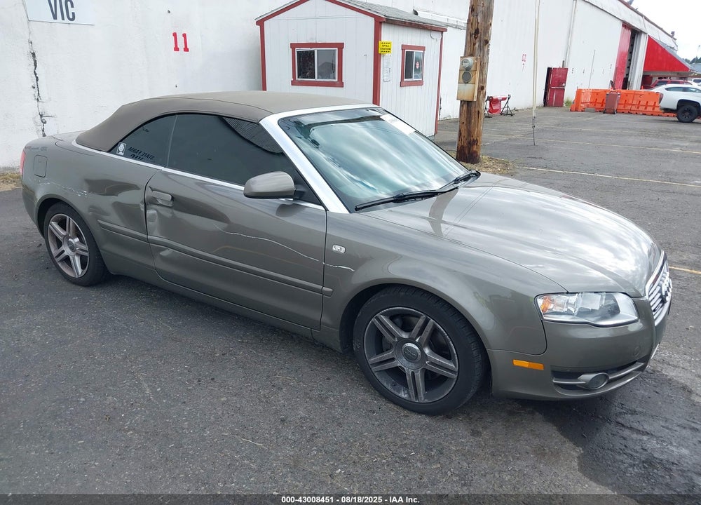 2008 AUDI A4 2.0T VIN: WAUDF48H38K001691