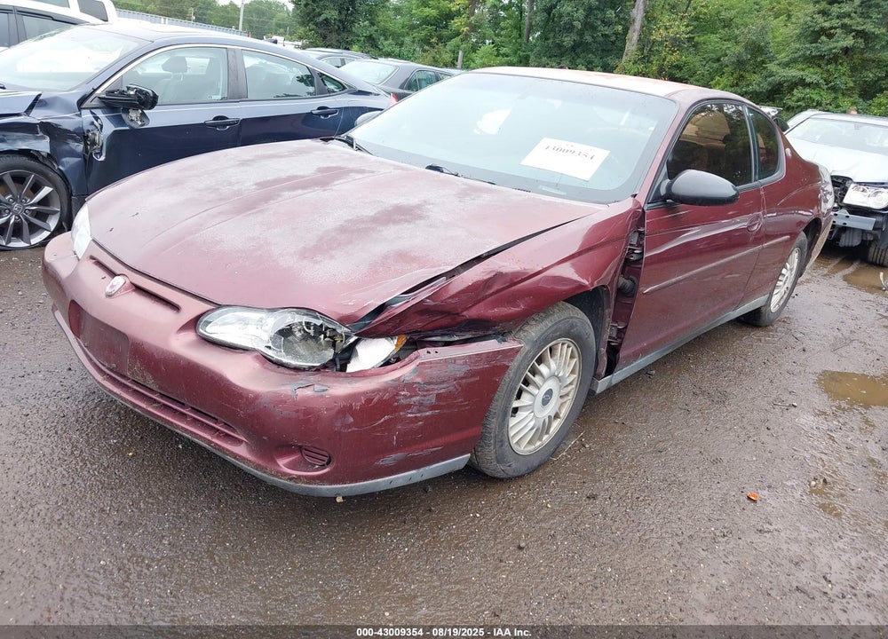 2000 CHEVROLET MONTE CARLO LS VIN: 2G1WW12E5Y9231221