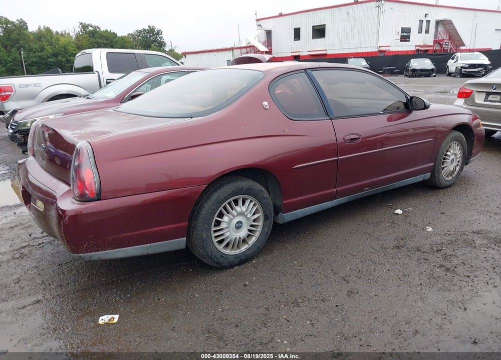 2000 CHEVROLET MONTE CARLO LS VIN: 2G1WW12E5Y9231221
