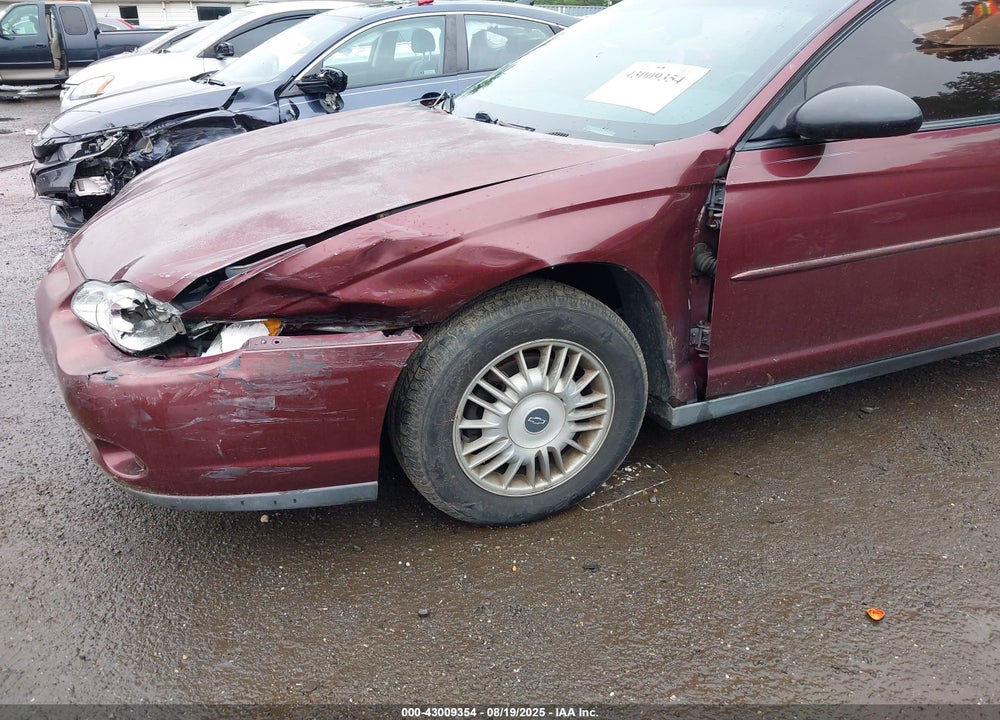 2000 CHEVROLET MONTE CARLO LS VIN: 2G1WW12E5Y9231221