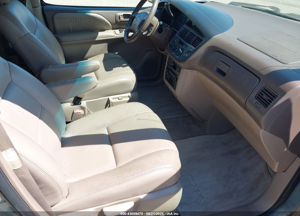2000 TOYOTA SIENNA XLE VIN: 4T3ZF13C8YU275205
