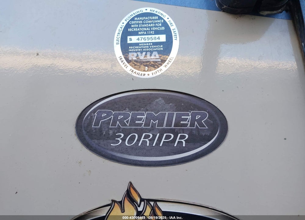 2018 KEYSTONE RV OTHER VIN: 4YDT30R21JD435254