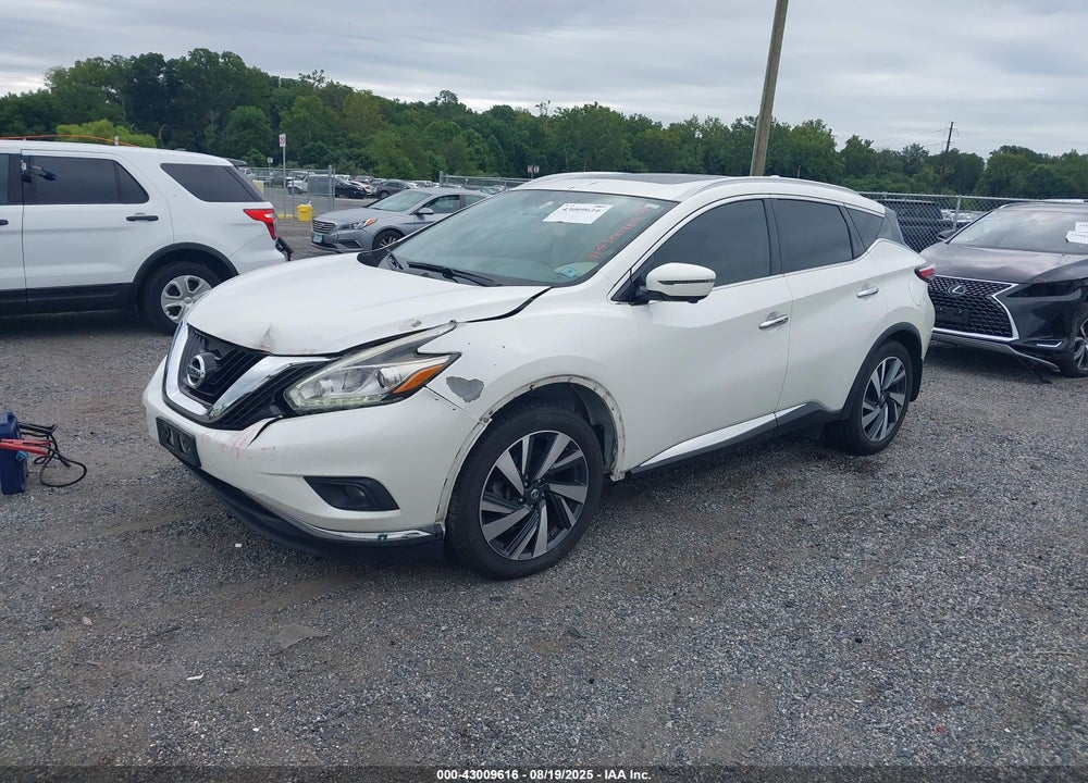 2017 NISSAN MURANO PLATINUM VIN: 5N1AZ2MH3HN175004