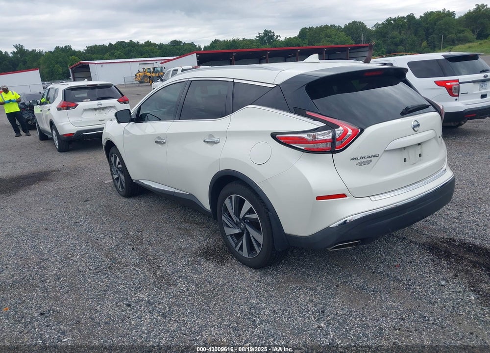 2017 NISSAN MURANO PLATINUM VIN: 5N1AZ2MH3HN175004