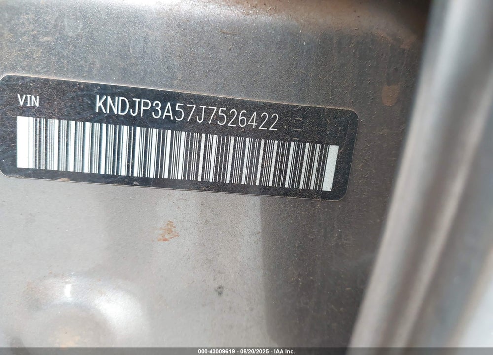 2018 KIA SOUL VIN: KNDJP3A57J7526422