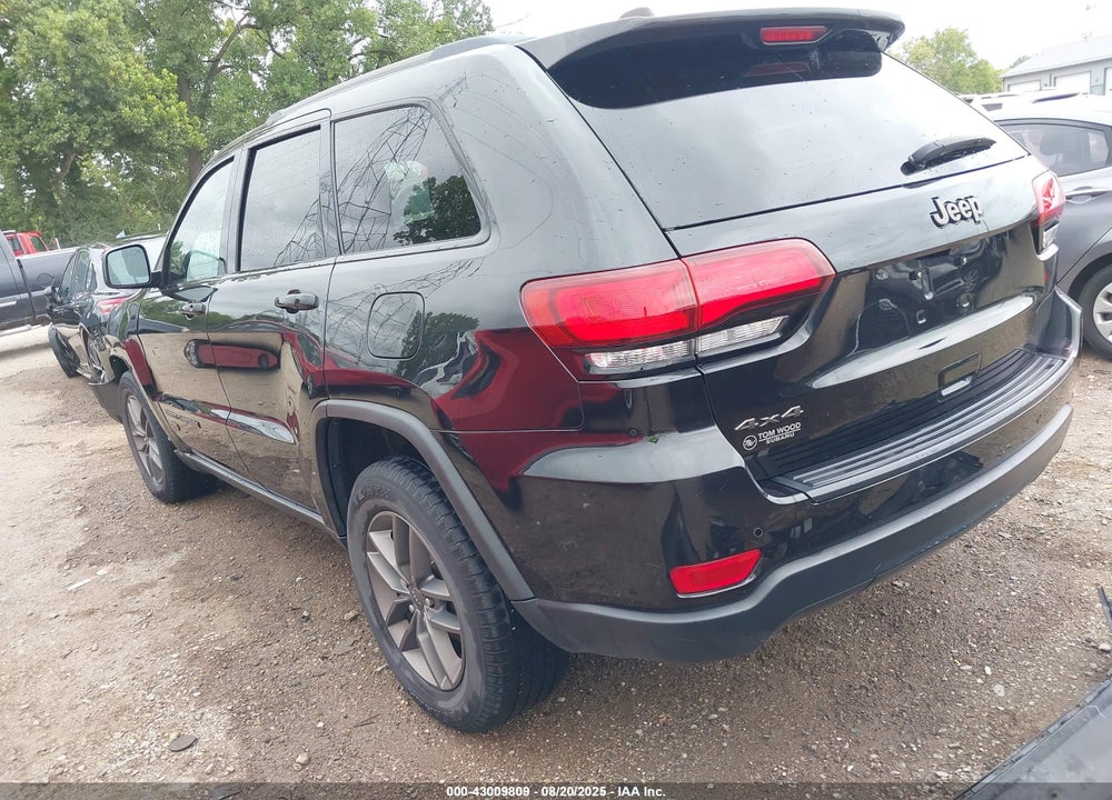 2016 JEEP GRAND CHEROKEE VIN: 1C4RJFAG5GC458502
