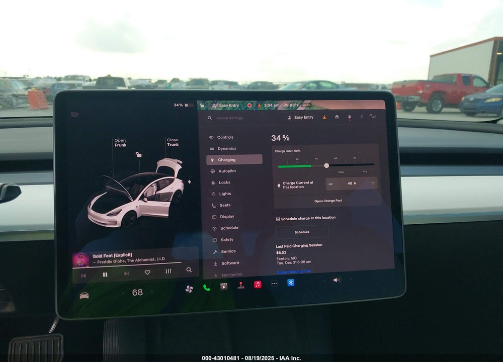 2021 TESLA MODEL 3 VIN: 5YJ3E1EB3MF038019