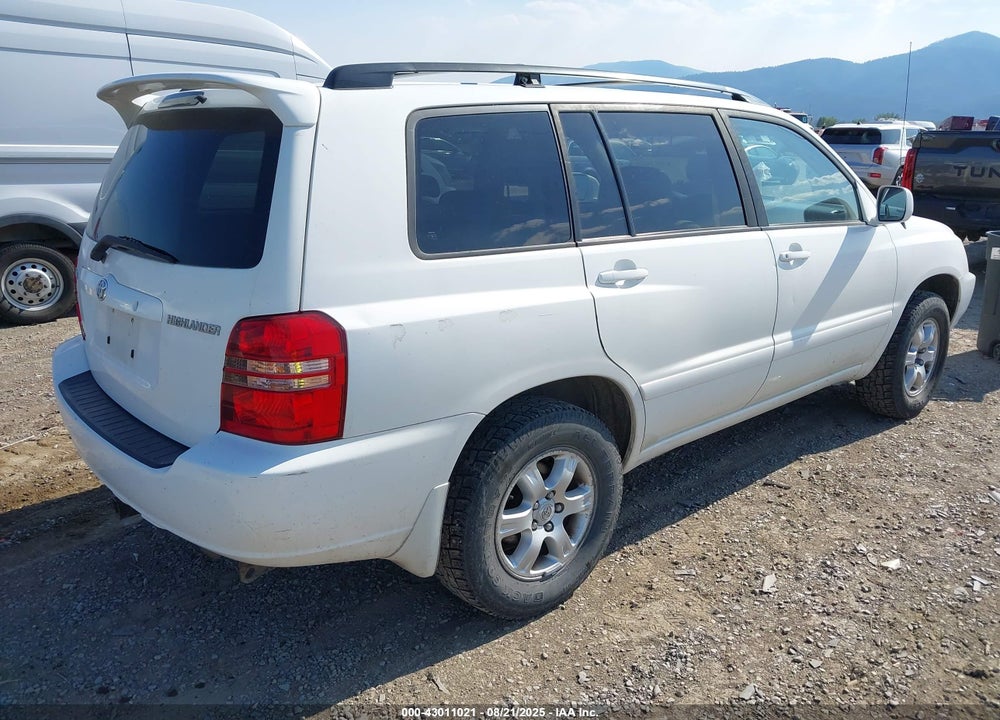 2002 TOYOTA HIGHLANDER V6 VIN: JTEHF21A720070937