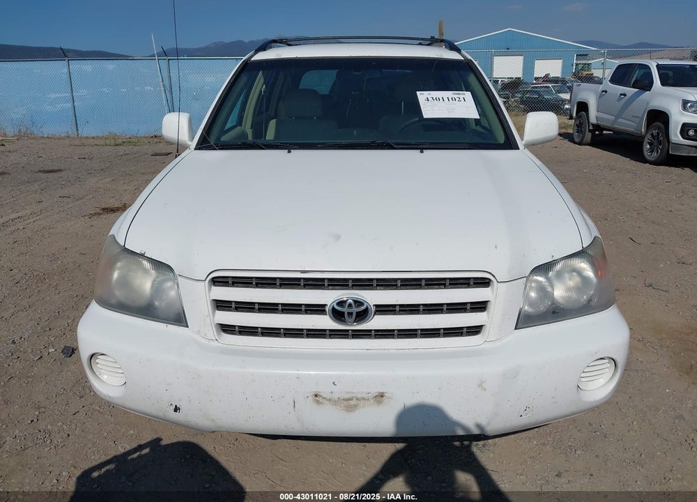 2002 TOYOTA HIGHLANDER V6 VIN: JTEHF21A720070937